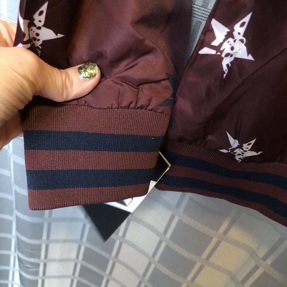 Mens Small Jacket Ball Jacket G-Net Jacket Windbreaker Striped Baseball Jacket - Picture 3 of 8